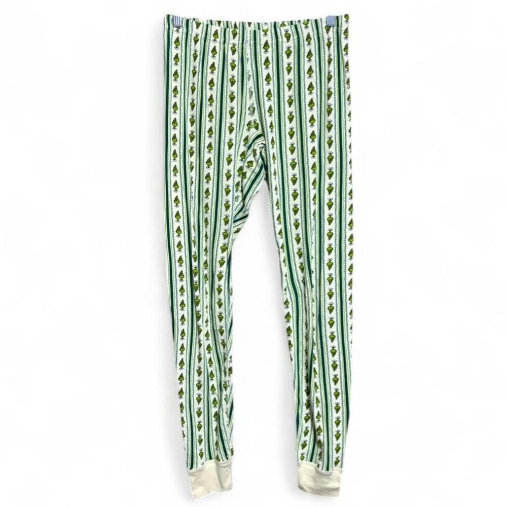 Hanna Andersson Dr. Seuss Grinch long john pajama pants in grinch wallpaper S